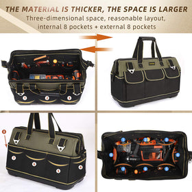 FASTECH bag with adjustable shoulder strap reduces shoulder strain during transport