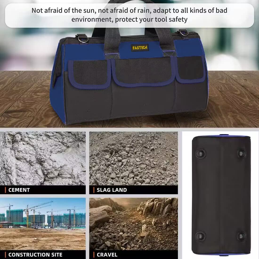 FASTECH top-open design enables fast retrieval in tight spaces.