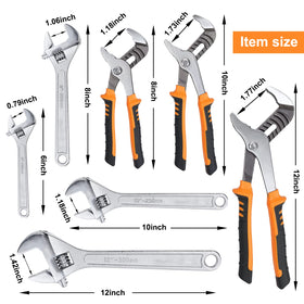 FASTORS 12-inch adjustable wrench in use with a secure grip