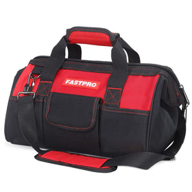 FASTPRO 14-Inch Zip-top Wide Mouth Bag for easy tool access and organization.