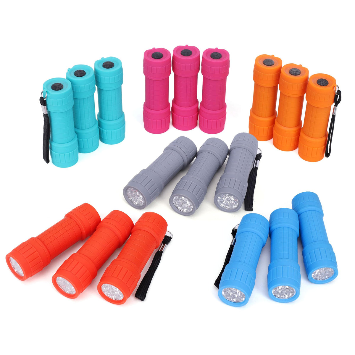 FASTPRO 18-pack flashlights shown in compact design for everyday use.