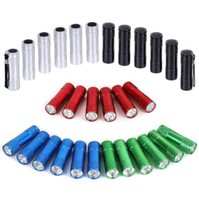 FASTPRO 30-pack flashlights with 6 LEDs provide bright light for outdoors