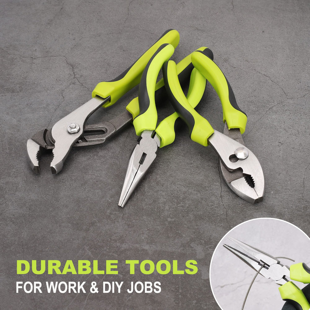 FASTPRO adjustable wrench allows quick size adjustments on the fly.