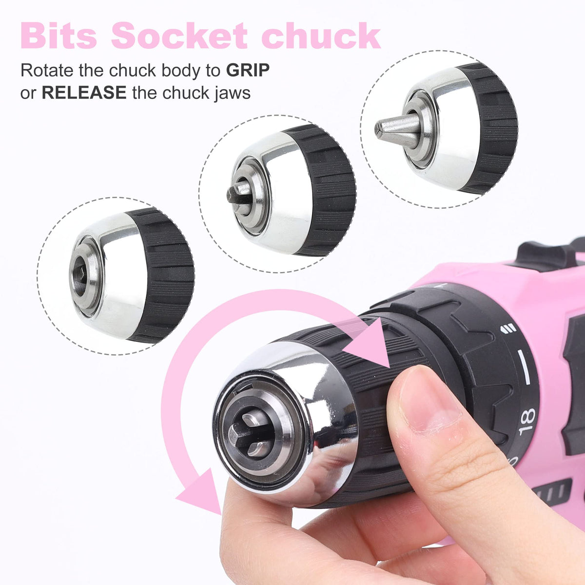 FASTPRO pink toolkit open view reveals complete home repair set.