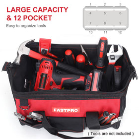 FASTPRO Rubber-Foam Bottom protects contents during bumps and drops.