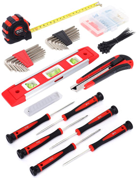FASTPRO tape measure and utility knife for quick measurements and cuts