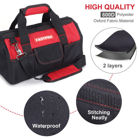 FASTPRO Wide-Mouth Opening Design enables quick tool reach and efficient packing.