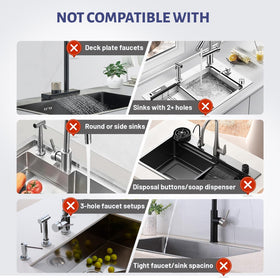 Fatilin Stone Faucet Mat easy-cleaning closeup with the included sandpaper for maintenance