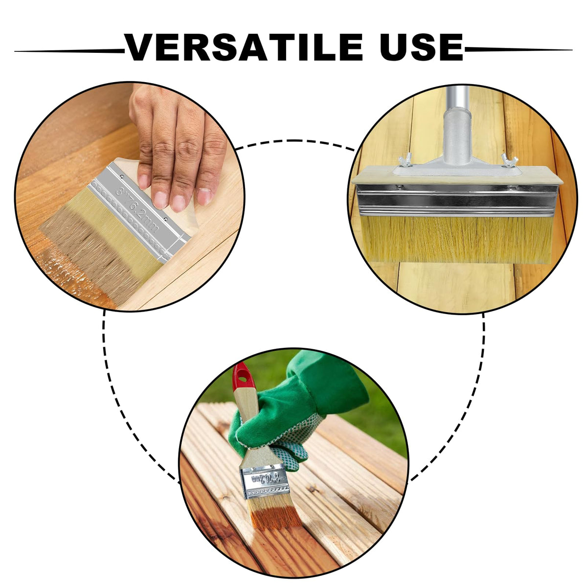 Fatmass deck kit shows use on wood, fence, furniture
