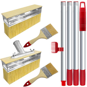 Fatmass 7 inch deck stain brush for smooth, even coverage