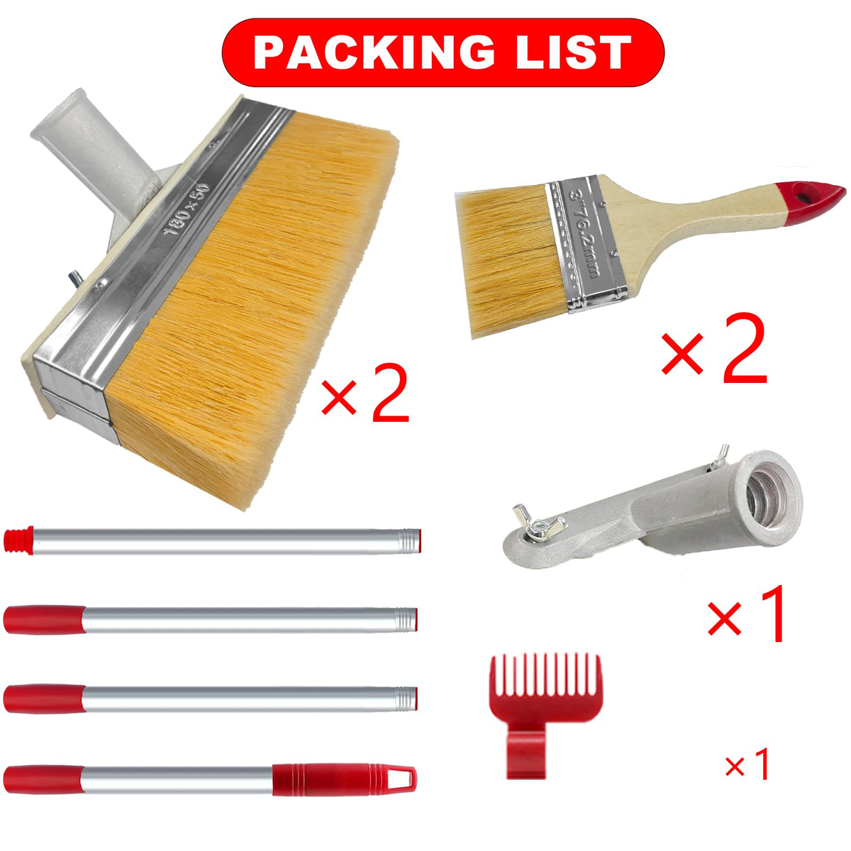 Fatmass hand screws for tool-free, easy assembly