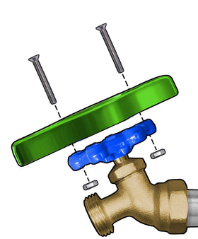 Faucet Grip Two Pack attaches to lattice handles for smooth operation