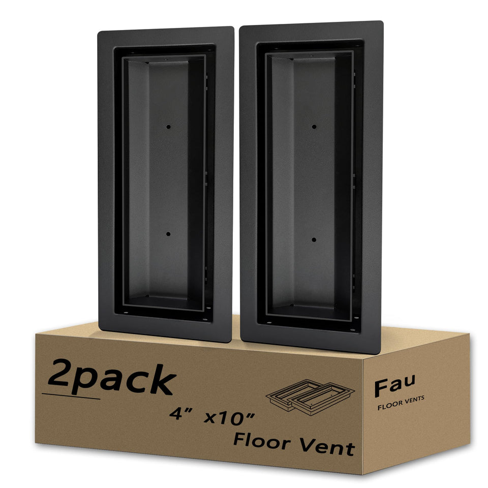 Fauvip 4x10 floor register frame blends with floors for a sleek look and steady airflow.