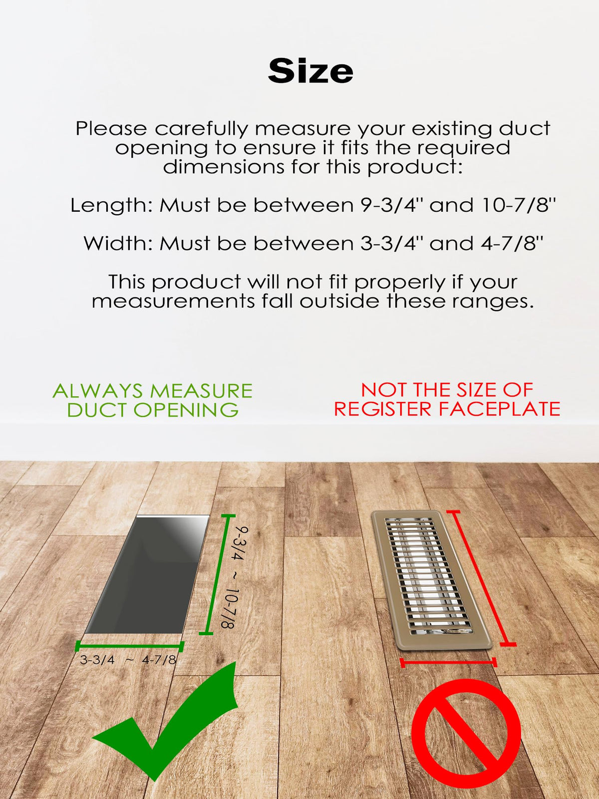 Fauvip floor register trapezoid tray design improves airflow by up to 50% for efficiency.