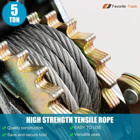 Favorite-Trade Come Along anti-reverse mechanism helps prevent load slip