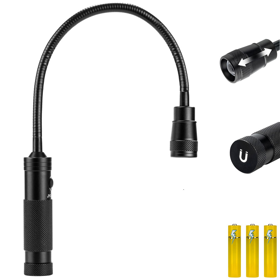 Favorlite flexible gooseneck for precise illumination in tight spaces