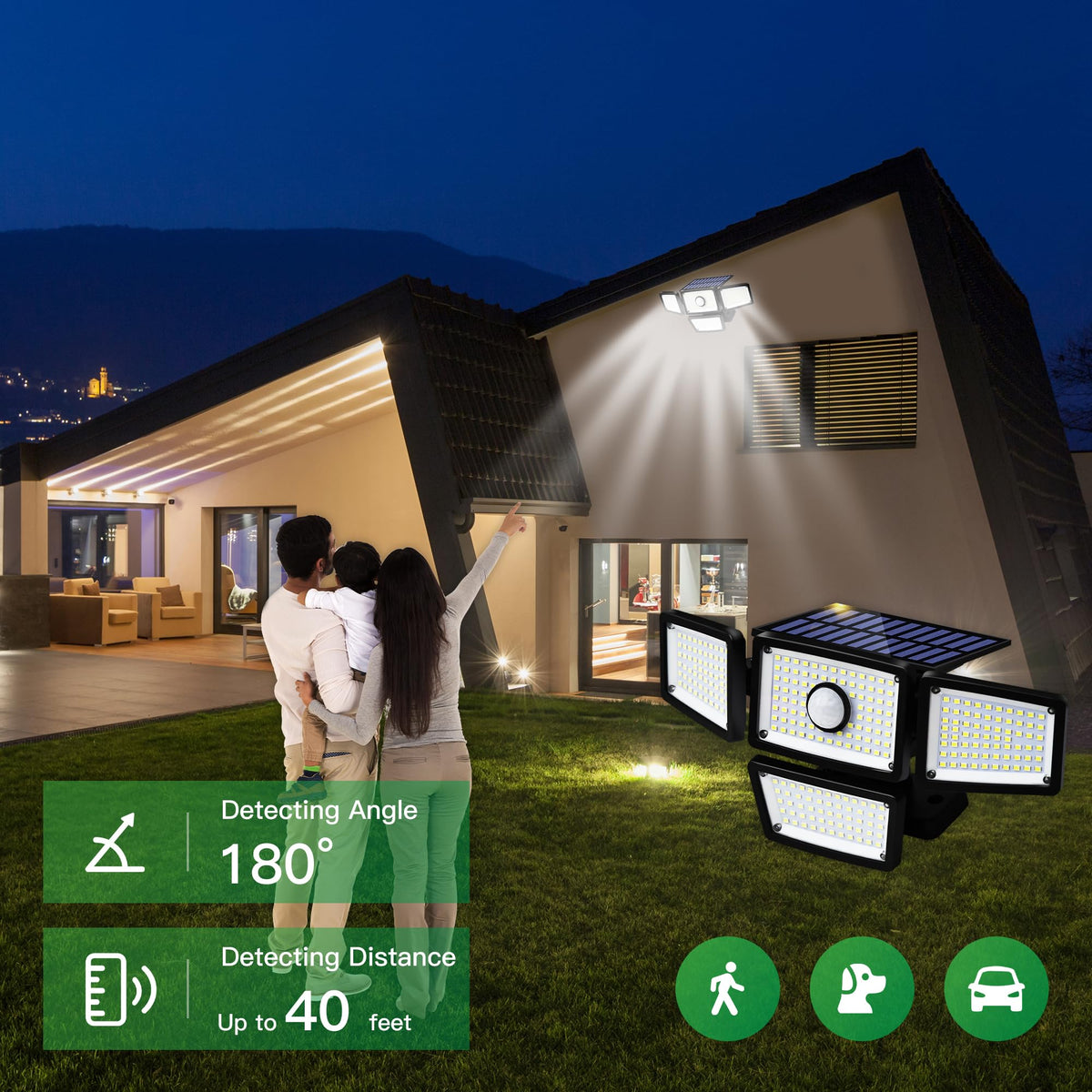 FAXBOX motion detection up to 5 meters enhances perimeter security.