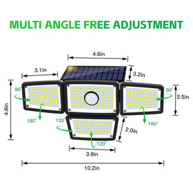 FAXBOX pack of two solar lamps for driveway and patio.