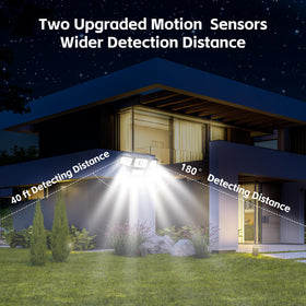 FAXBOX wide 270-degree coverage floodlight for large areas.
