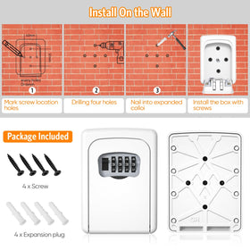 Fayleeko compact key box is travel-friendly for quick access.