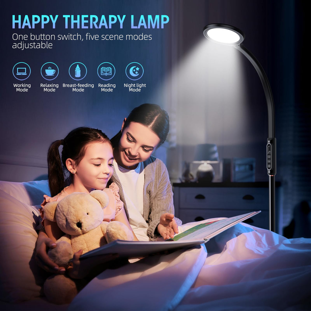 FBBJFF Happy Light with adjustable brightness levels for tailored illumination