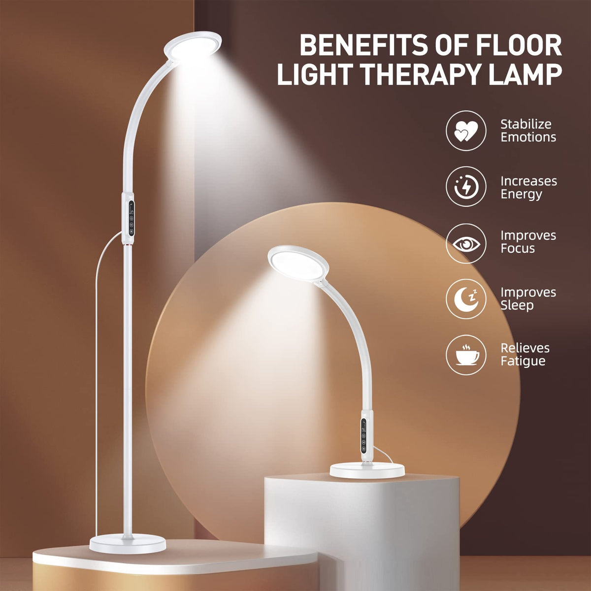 FBBJFF Light Therapy Lamp remote control for easy operation