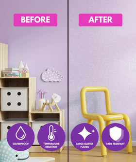 FBGC LEVAKA glitter additive pour demonstrates even distribution for sparkle
