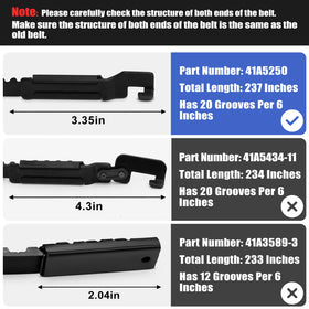 FBULWSEC 237-inch belt length supports full replacement for 7-foot doors