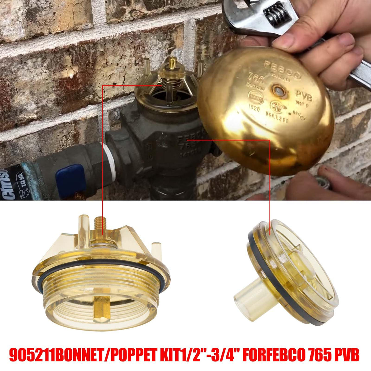 FBULWSEC bonnet repair kit for 765-1-1-4 with versatile compatibility