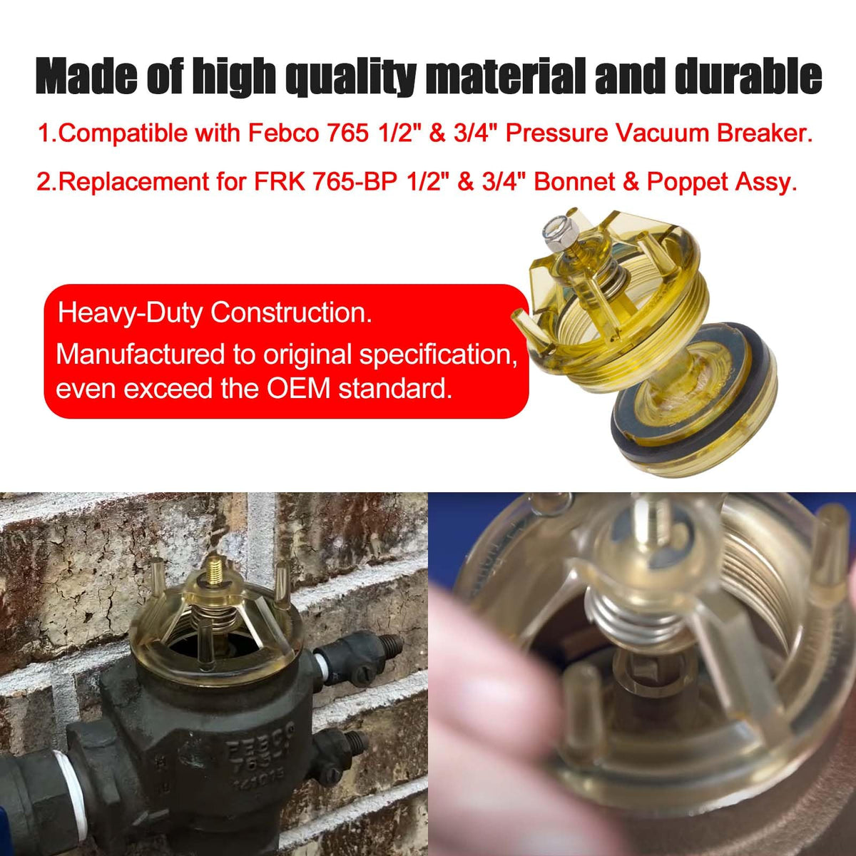 FBULWSEC grease-treated threads aid easy, effective installation