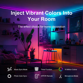 FBY app control screen enables quick brightness and color changes.