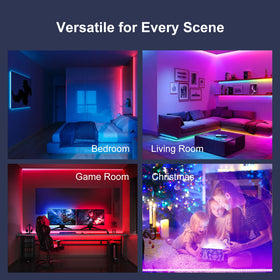 FBY LED strips create versatile home decor for any room.