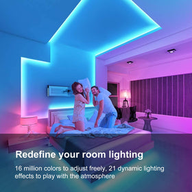 FBY infrared remote provides easy on/off and color selection.