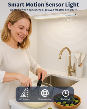 FBY cabinet light easy-install with 3M tape, no screws needed