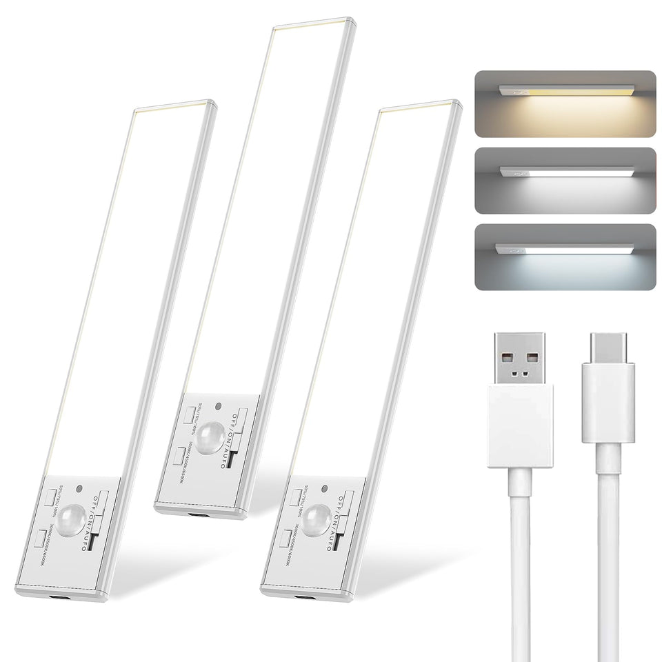 FBY under-cabinet light with motion sensor for hands-free kitchen illumination