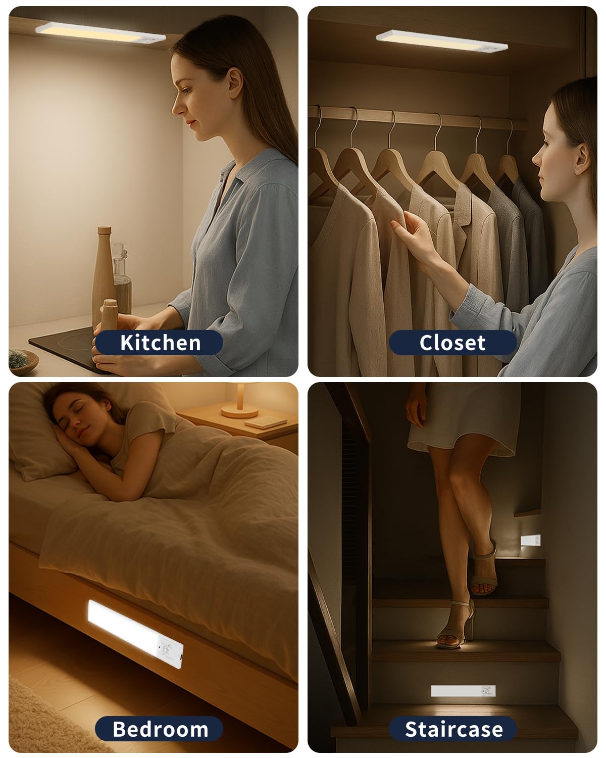 FBY wardrobe light with motion sensor improves safety when entering