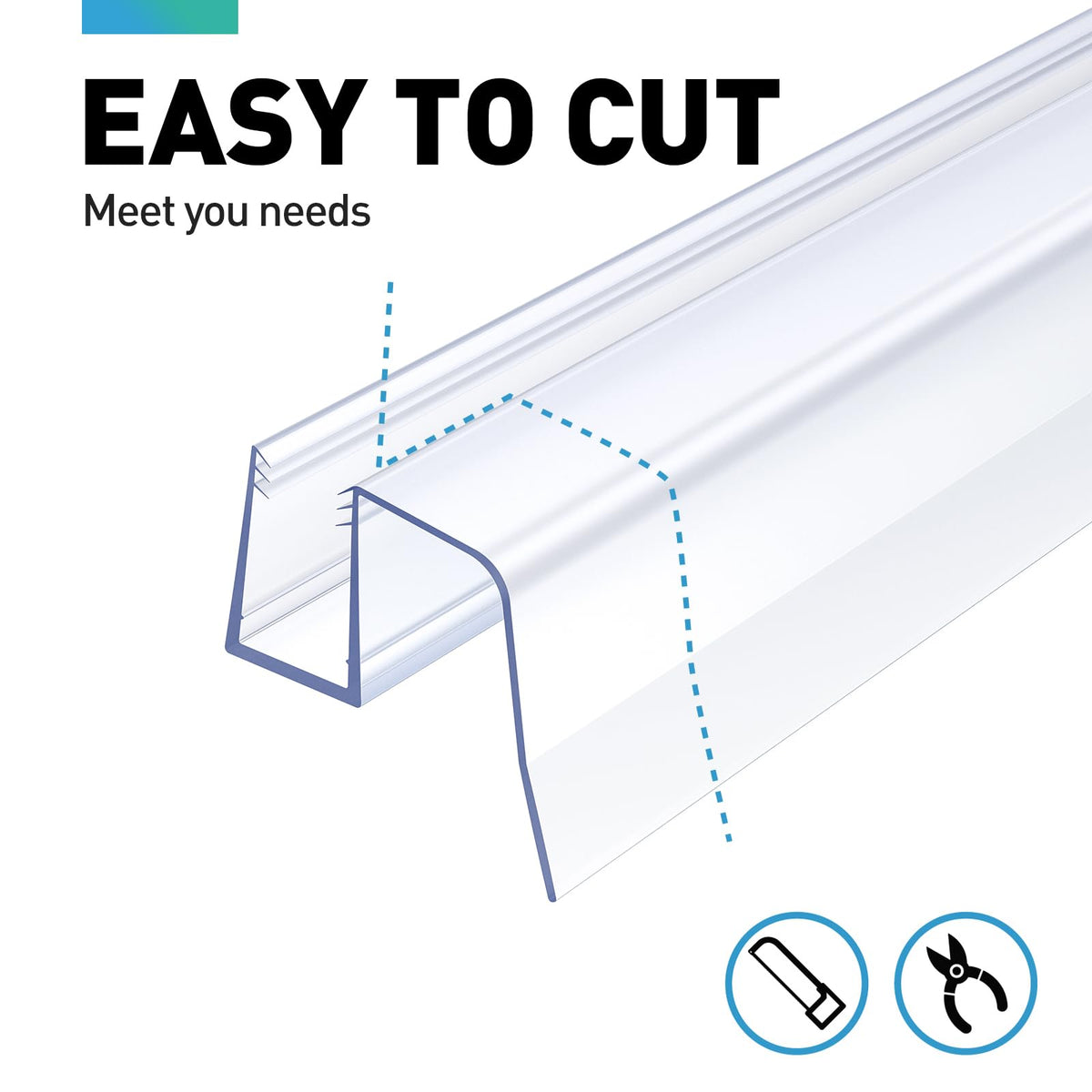 FCSOTSPS dust-proof seal helps keep the shower enclosure clean