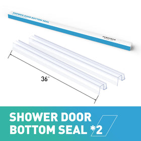 FCSOTSPS easy-install shower seal snapping into place beside the door