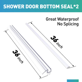 Frameless glass shower shows a reliable water barrier