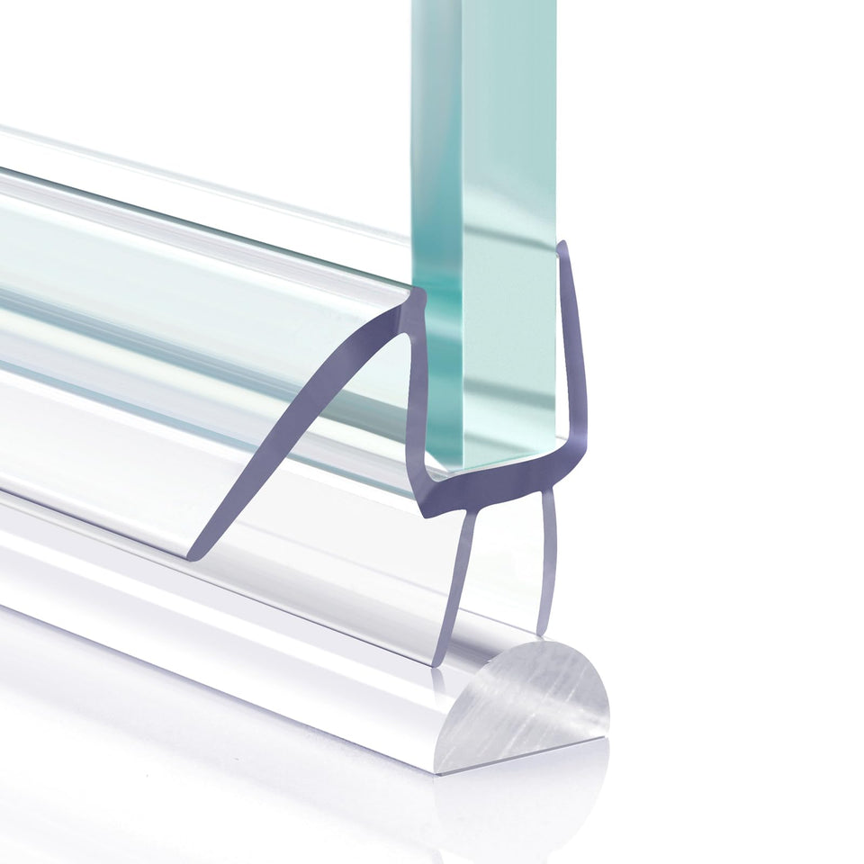 FCSOTSPS bottom seal on 3/8-inch frameless glass for a dry shower floor