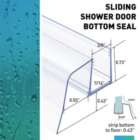 FCSOTSPS 36-inch seal in a two-pack; suitable for frameless doors