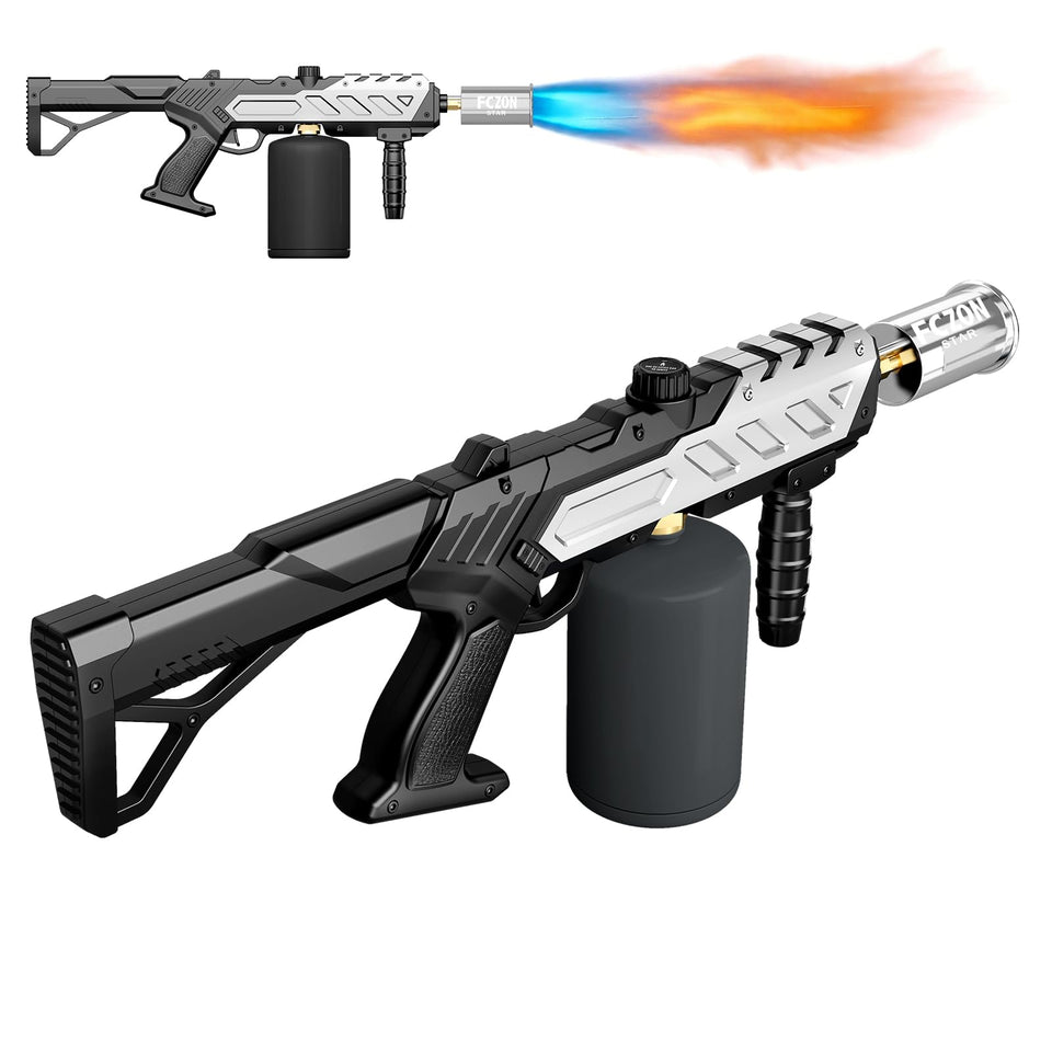 FCZON Star Flame Thrower Gun front view shows power for fast ignition and grilling.