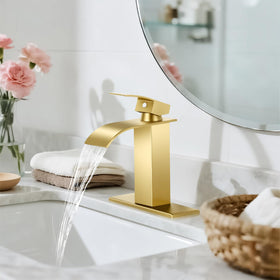 FDKW SUS304 brushed gold finish resists fingerprints and water spots.