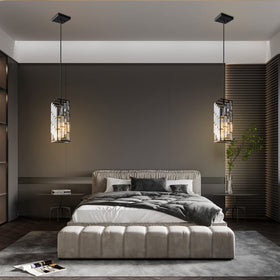 FDPBY dining room pendant light creates a warm, ambient glow.
