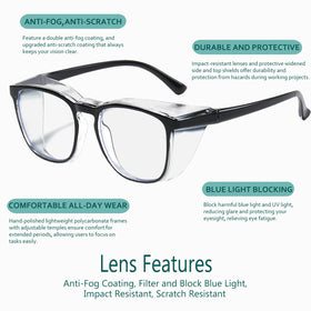 Feaglo safety glasses blue light blocking for screen use