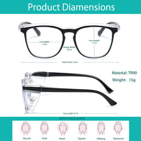 Feaglo safety glasses clear lenses for daily tasks