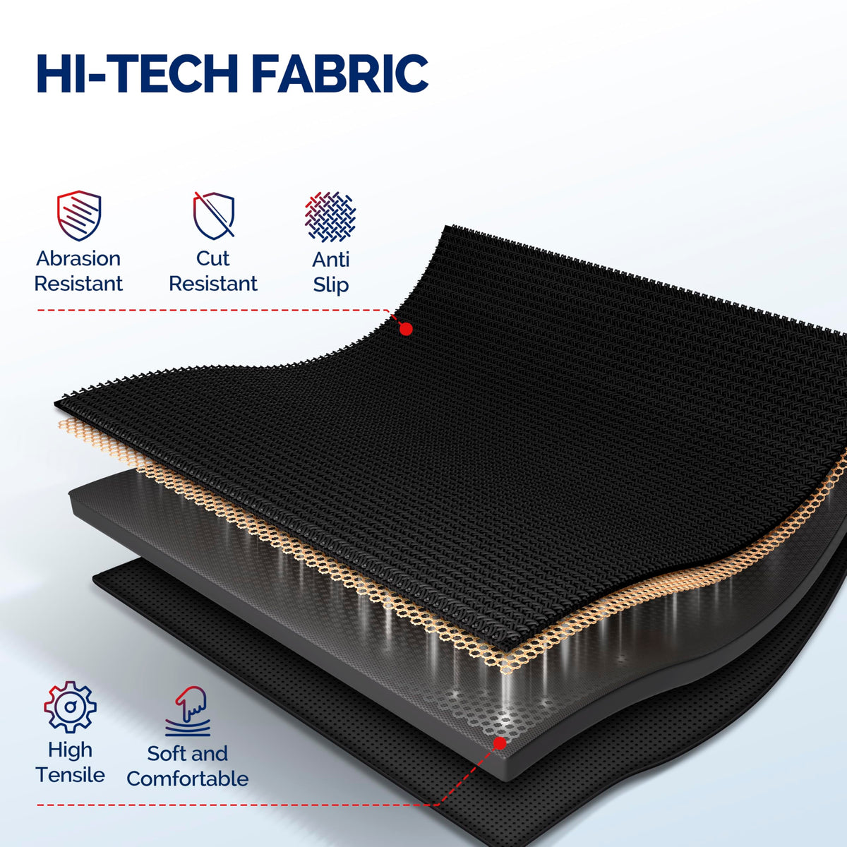 FEATOL knee pads have a floor-safe outer layer protecting floors