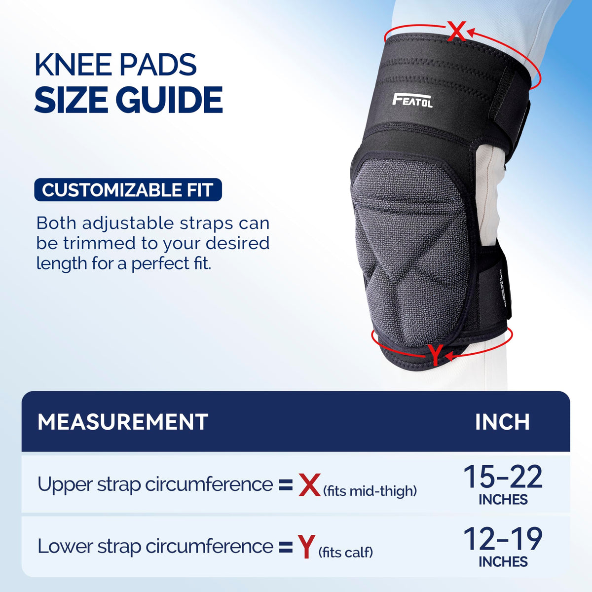 FEATOL knee pads protect knees during home cleaning on floors