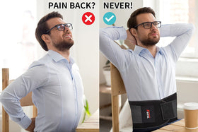 FEATOL size guide helps find the right waist measurement for a secure fit.