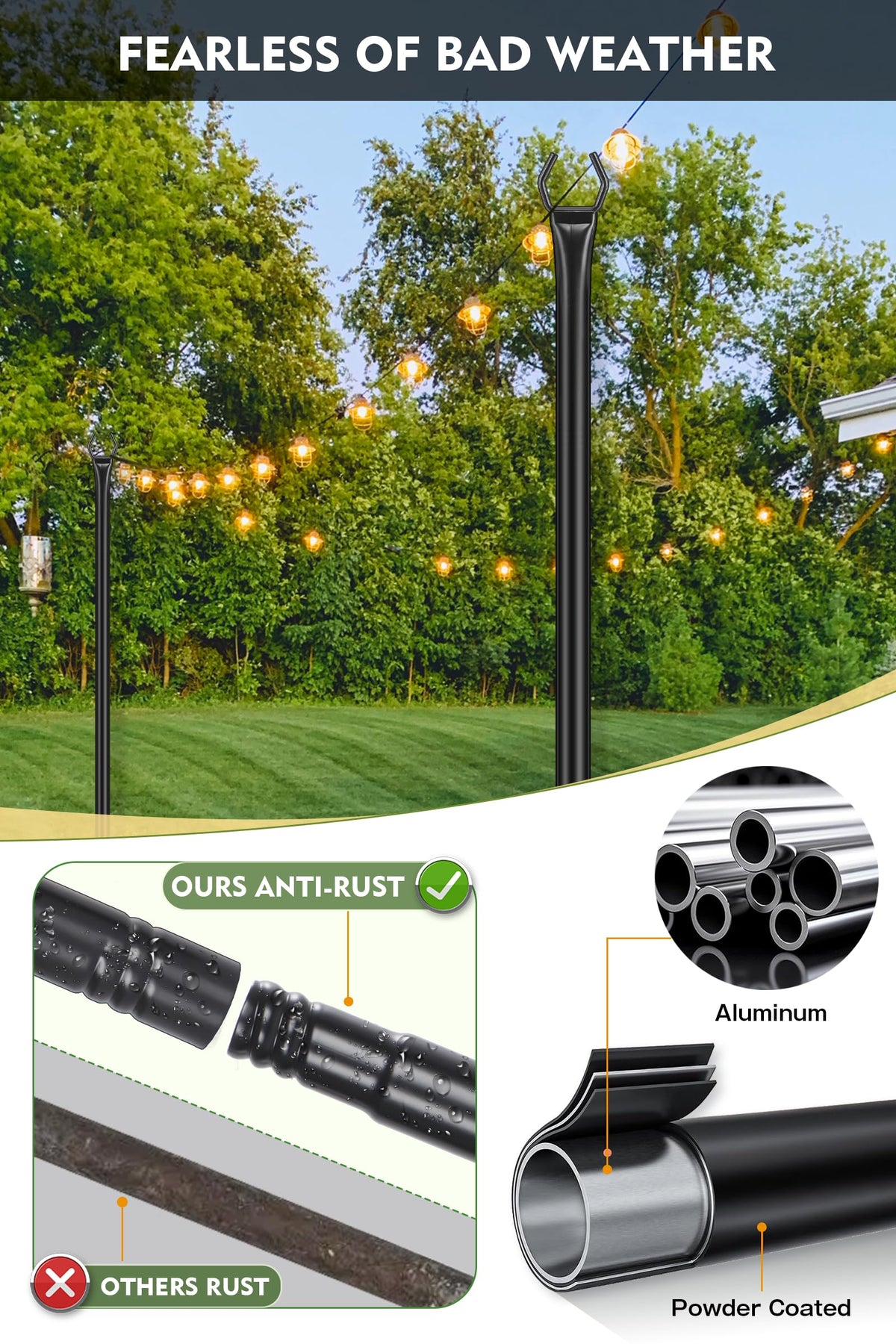 FEED GARDEN deck railing alignment ensures neat, secure attachment